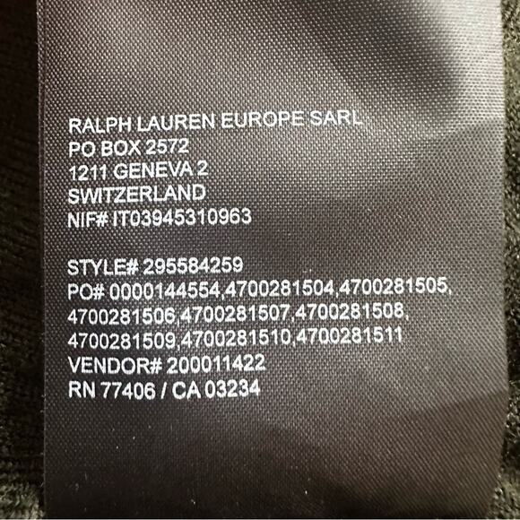 Club Monaco Agnes Sweater V Neck 100% Extra Fine Merino Wool MEDIUM Green Black - Picture 9 of 11